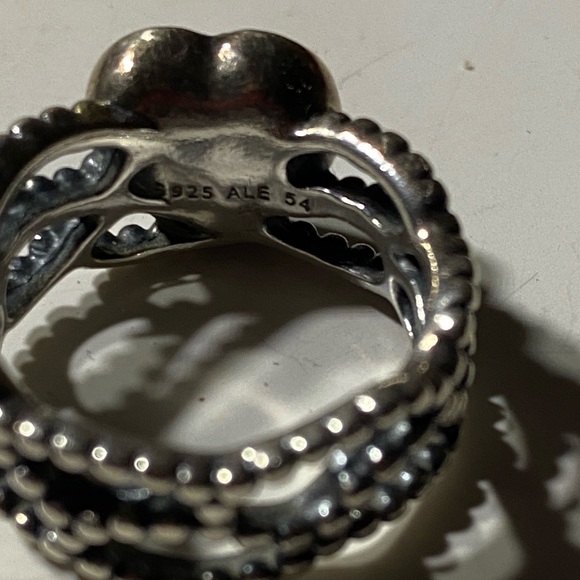 Pandora Mi Amor Ring - black onyx heart - Picture 2 of 2